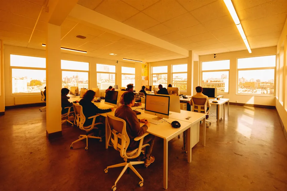 Open-plan office