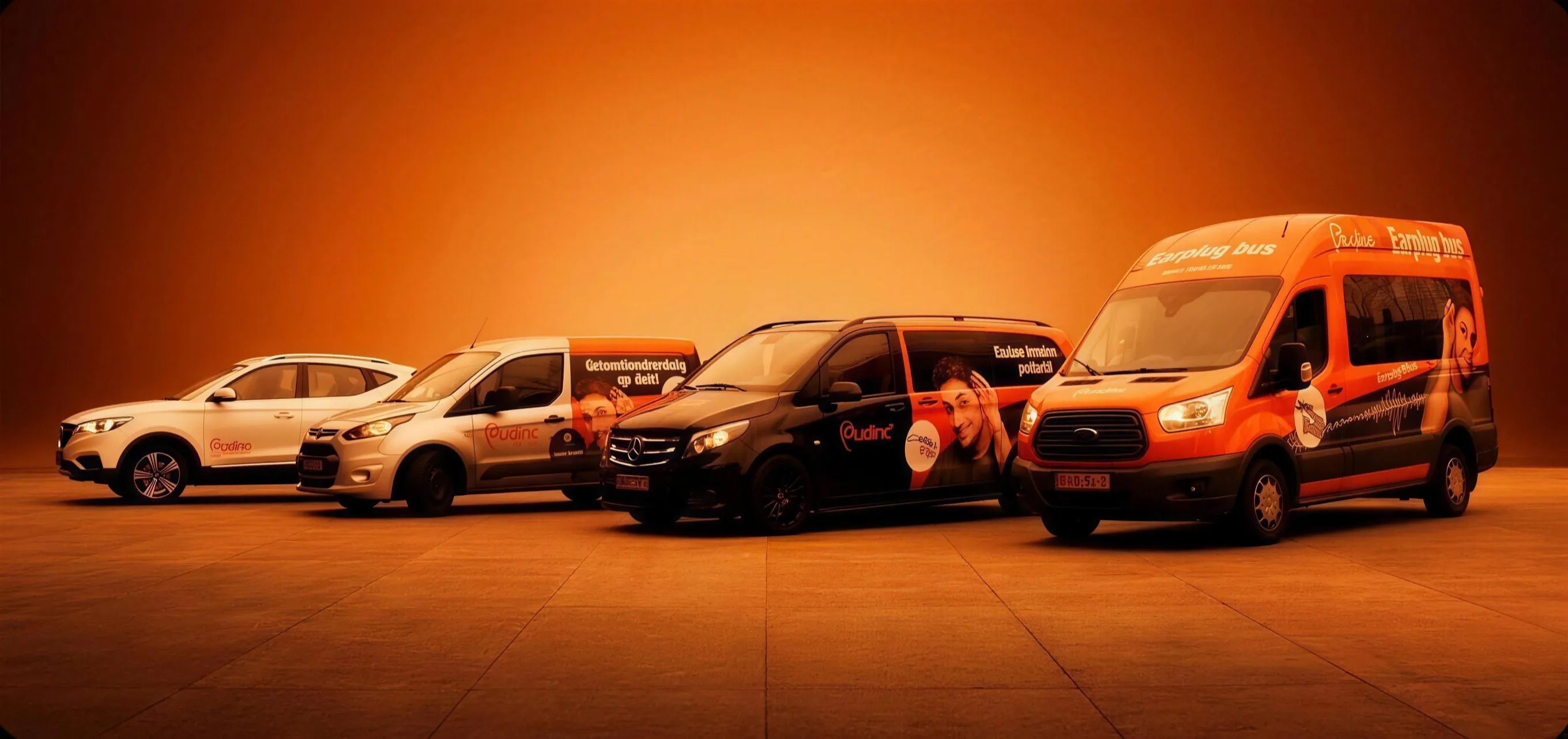 Audinc fleet of service vehicles